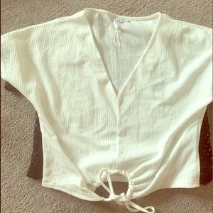 ZARA NWT SHIRT CREAM COLORED.slightly cropped